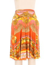2000s Versace Tassel Print Skirt Ensemble Suit arcadeshops.com