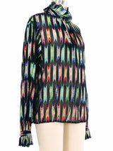 1980s Metallic Rainbow Blouse Top arcadeshops.com