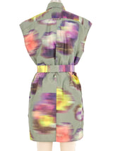 Dries Van Noten Taffeta Watercolor Tunic Top arcadeshops.com