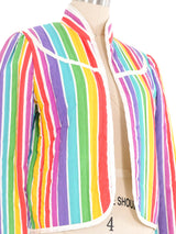 1970s Quilted Rainbow Jacket Jacket arcadeshops.com