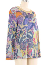 1970s Missoni Butterfly Sweater Top arcadeshops.com