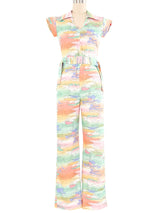 1970s Rainbow Sky Jumpsuit Jumpsuit arcadeshops.com