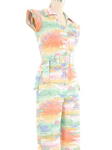 1970s Rainbow Sky Jumpsuit Jumpsuit arcadeshops.com