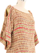 Nikos Handwoven Art To Wear Knit Tunic Top arcadeshops.com