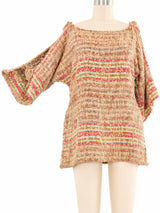 Nikos Handwoven Art To Wear Knit Tunic Top arcadeshops.com