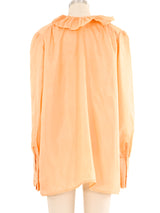 Zandra Rhodes Silk Ruffle Blouse Top arcadeshops.com