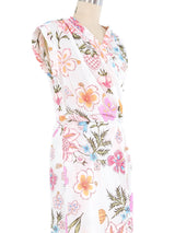 Dries Van Noten Floral Cotton Wrap Dress Dress arcadeshops.com