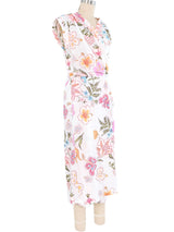 Dries Van Noten Floral Cotton Wrap Dress Dress arcadeshops.com
