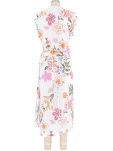 Dries Van Noten Floral Cotton Wrap Dress Dress arcadeshops.com
