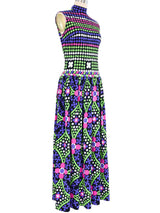 Lanvin Polka Dot Jersey Maxi Dress Dress arcadeshops.com