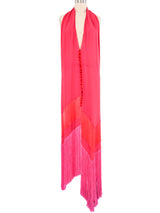 Gianfranco Ferre Magenta Fringe Dress Dress arcadeshops.com