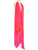 Gianfranco Ferre Magenta Fringe Dress Dress arcadeshops.com