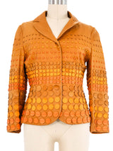 1990s Moschino Applique Leather Jacket Jumpsuit arcadeshops.com