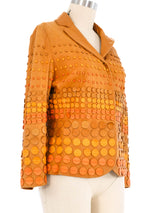 1990s Moschino Applique Leather Jacket Jumpsuit arcadeshops.com