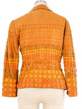 1990s Moschino Applique Leather Jacket Jumpsuit arcadeshops.com