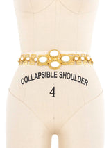 1960s Goldtone Cabochon Belt Accessory arcadeshops.com