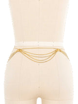 1970s Christan Dior Tiered Swag Chain Belt Accessory arcadeshops.com
