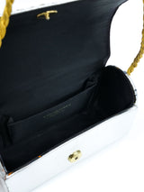 Scaasi Embroidered Metallic Trunk Bag Accessory arcadeshops.com