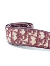 Christian Dior Burgundy Oblique Belt Accessory arcadeshops.com