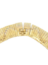 Goldtone Wave Collar Necklace Accessory arcadeshops.com