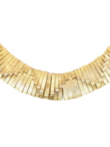 Goldtone Wave Collar Necklace Accessory arcadeshops.com