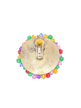 Rainbow Beaded Disc Earrings Accessory arcadeshops.com