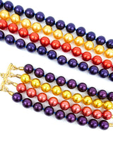 Escada Multicolor Faux Pearl Choker And Bracelet Set Accessory arcadeshops.com
