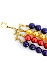 Escada Multicolor Faux Pearl Choker And Bracelet Set Accessory arcadeshops.com