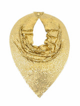 Goldtone Chainmail Bib Accessory arcadeshops.com