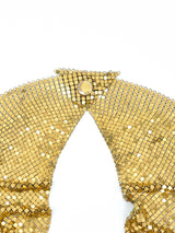 Goldtone Chainmail Bib Accessory arcadeshops.com