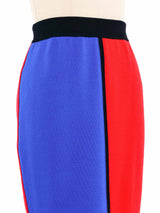 Escada Colorblock Wool Skirt Bottom arcadeshops.com