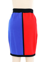 Escada Colorblock Wool Skirt Bottom arcadeshops.com