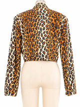 1989 Patrick Kelly Lace Up Leopard Print Jacket Jacket arcadeshops.com