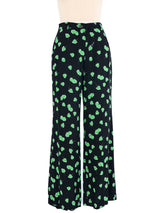 Miu Miu Strawberry Printed Crepe Trousers Bottom arcadeshops.com