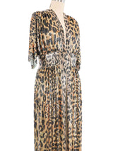 Paco Rabanne Leopard Printed Metal Mesh Dress Dress arcadeshops.com