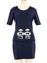 Gianfranco Ferre Metal Accent Skirt Ensemble Suit arcadeshops.com