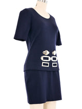 Gianfranco Ferre Metal Accent Skirt Ensemble Suit arcadeshops.com