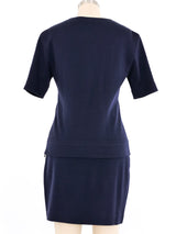 Gianfranco Ferre Metal Accent Skirt Ensemble Suit arcadeshops.com