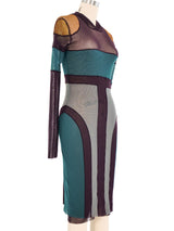 Jean Paul Gaultier Patchwork Mesh Dress Dress arcadeshops.com