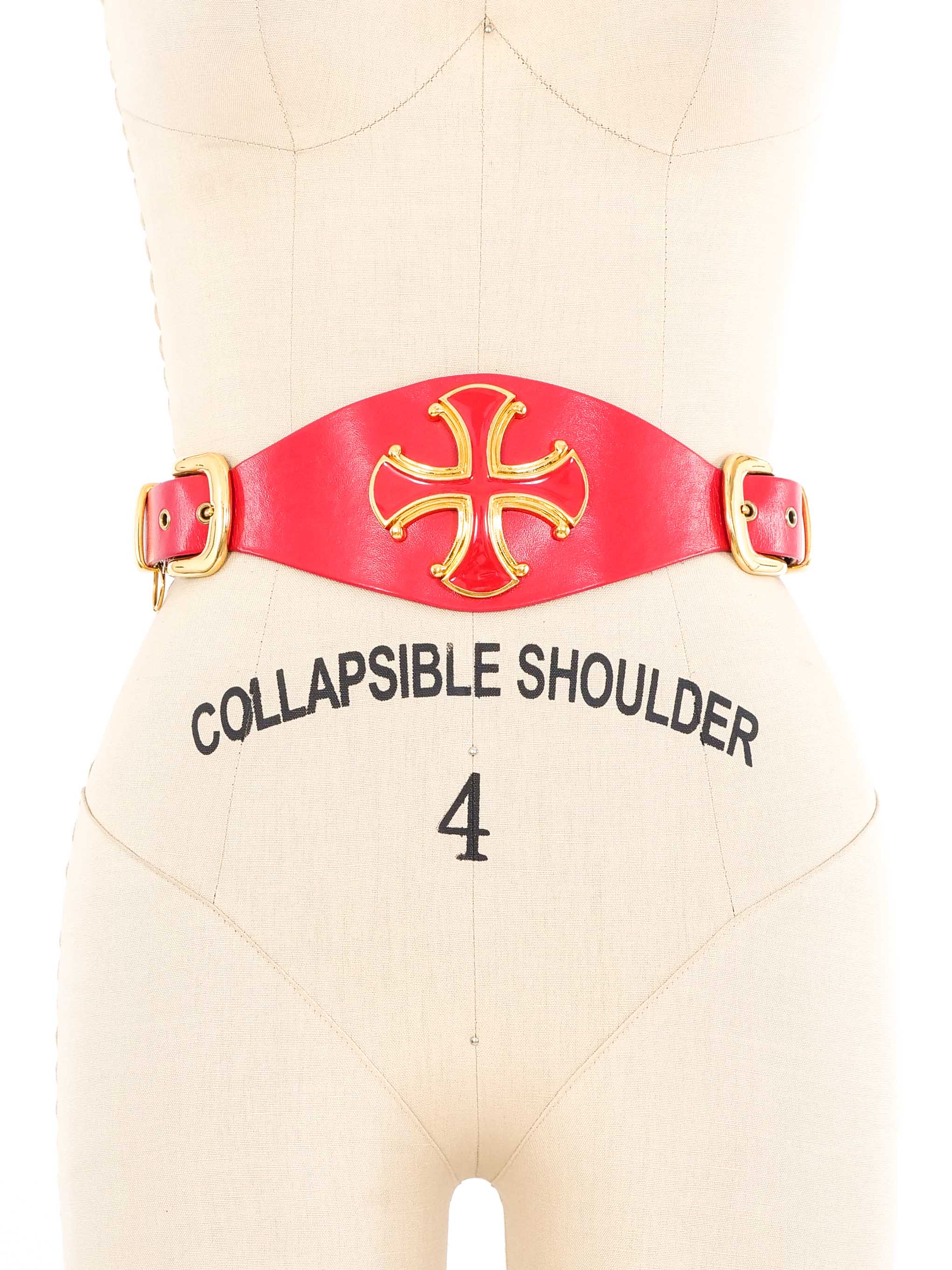 Vintage ST John Red Belt Vintage St. John Waist Belt, Size 4/28 main image 4