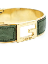 Gucci Ostrich Leather Bangle Accessory arcadeshops.com