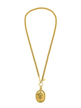 1980s Chanel Crown Logo Pendant Necklace Accessory arcadeshops.com