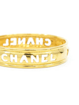 1980s Chanel Cutout Logo Arm Bangle Accessory arcadeshops.com