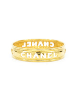 1980s Chanel Cutout Logo Arm Bangle Accessory arcadeshops.com
