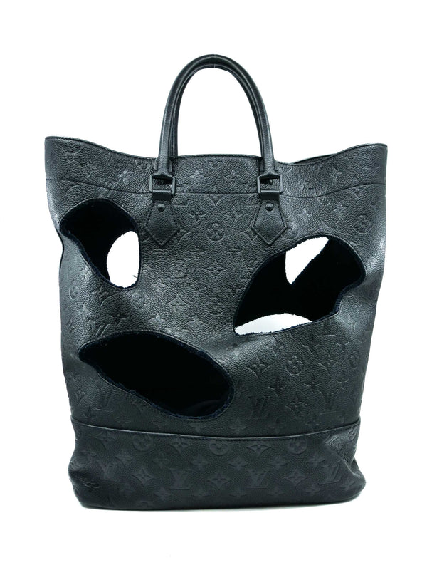 Louis Vuitton Comme Des Garcons Bag With Holes Monogram Empreinte Tote
