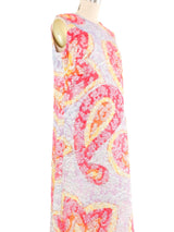 Antonio Canovas del Castillo Lurex Watercolor Maxi Dress Dress arcadeshops.com