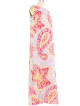 Antonio Canovas del Castillo Lurex Watercolor Maxi Dress Dress arcadeshops.com