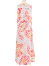 Antonio Canovas del Castillo Lurex Watercolor Maxi Dress Dress arcadeshops.com