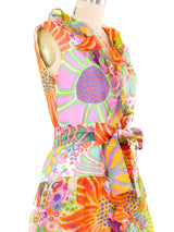 Oscar de La Renta Psychedelic Mod Mini Dress Dress arcadeshops.com