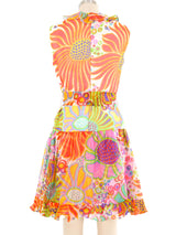 Oscar de La Renta Psychedelic Mod Mini Dress Dress arcadeshops.com